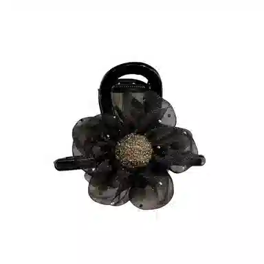 希铃 精致花朵设计 网纱 发夹 女款