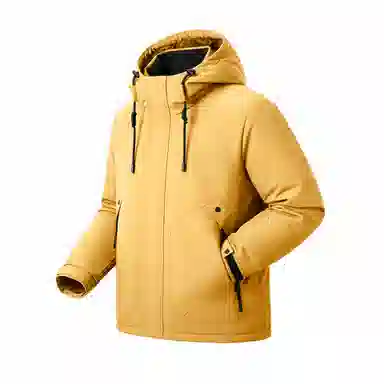 鸭鸭 新山系系列 纯色连帽厚款羽绒服 男女同款