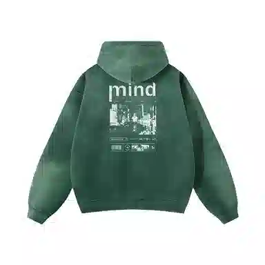 MIND ERROR Vintage Fleece Hoodie