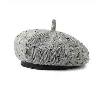 朵澜 八角画家大头围 聚酯纤维 贝雷帽 男女同款情侣款