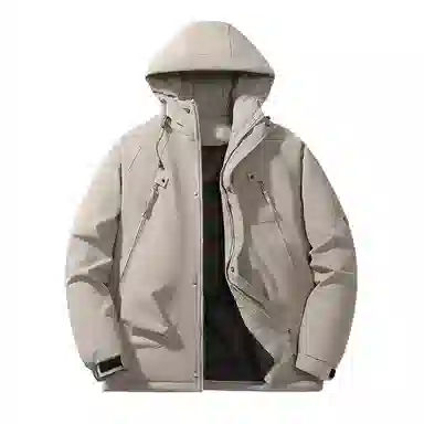 Cotton Gene Winter Multi-Pocket Zipper Baseball Jacket