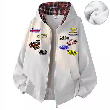 Feiyue Classic Plaid Zip Hoodie