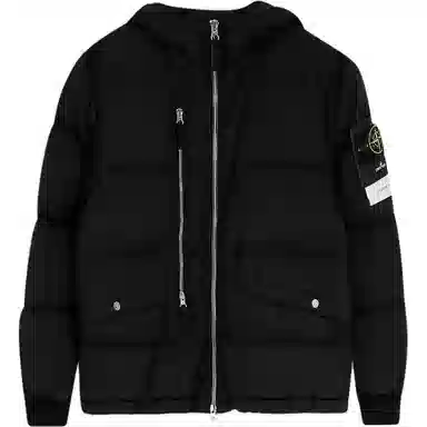 Stone Island Logo Patch Down Jacket
