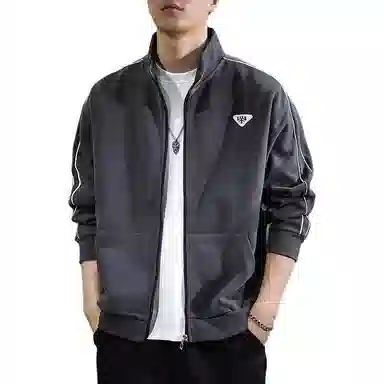 遨宇 宽松适中立领长袖卫衣 男款