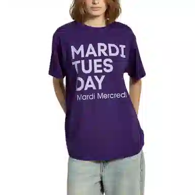 MARDI MERCREDI TSHIRT DU MARDI_PURPLE LAVENDER FW25T