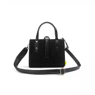 阿玛尼【定制化妆包】小花 黑境星芒 精致 优雅 浪漫  甜美  独特 艺术感 约会  通勤 黑色高定包聚酯纤维