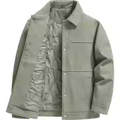 斯巴奴 翻领工装加棉冬季棉服纯色百搭通勤夹克 男款