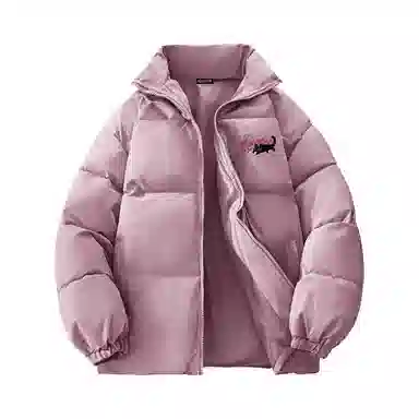 PISYPOX Cartoon Cat Logo Down Jacket