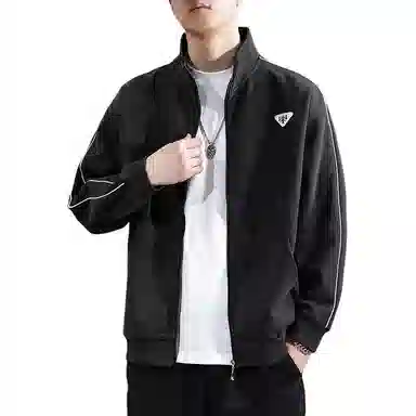 遨宇 宽松适中立领长袖卫衣 男款