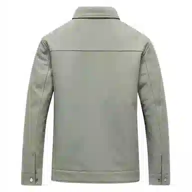 斯巴奴 翻领工装加棉冬季棉服纯色百搭通勤夹克 男款