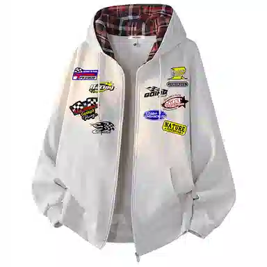 Feiyue Classic Plaid Zip Hoodie