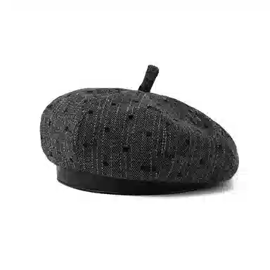 朵澜 八角画家大头围 聚酯纤维 贝雷帽 男女同款情侣款