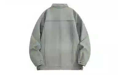 大卫贝肯 美式嘻哈高街水洗复古做旧日系基础款简约高级感工装大口袋休闲百搭宽松翻领加厚保暖牛仔外套 男女同款