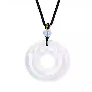 百年传琪 【双龙玉环】 玉髓 吊坠 男女同款情侣款