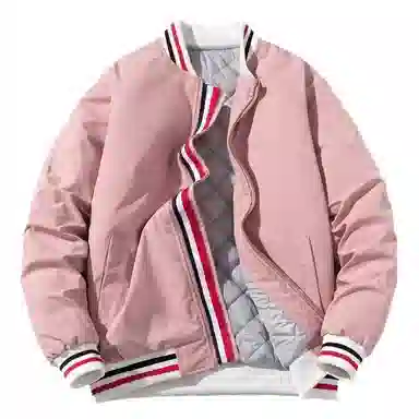沐诚阳译 秋冬季外套情侣宽松潮牌棉服简约休闲潮流加厚棒球服袄子夹克 男女同款