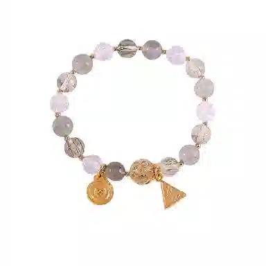 子婳 前程似锦时来运转招财霸气贵發三合局生肖 新中式复古民族风精致时尚轻奢贵气百搭手饰 多色水晶 手串 女款