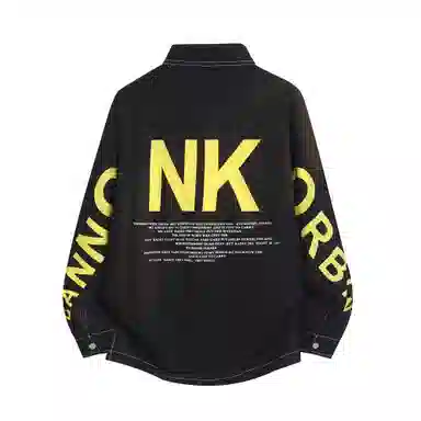 大卫贝肯 美式百搭复古高街大口袋设计日常通勤宽松翻领落肩长袖衬衫 男女同款