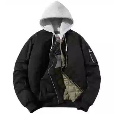 沐诚阳译 棒球服情侣春秋冬季飞行员棉服夹棉男生加厚百搭外套夹克 男女同款