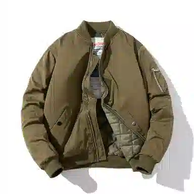 沐诚阳译 棒球服情侣春秋冬季飞行员棉服夹棉男生加厚百搭外套夹克 男女同款