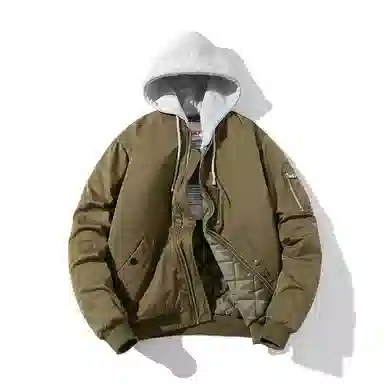 沐诚阳译 棒球服情侣春秋冬季飞行员棉服夹棉男生加厚百搭外套夹克 男女同款