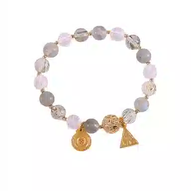 子婳 前程似锦时来运转招财霸气贵發三合局生肖 新中式复古民族风精致时尚轻奢贵气百搭手饰 多色水晶 手串 女款