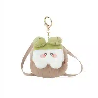 抱竹 桃源深处有人家周边毛绒可爱 涤纶（聚酯纤维） 耳机包 女款