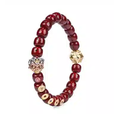 钰澜文玩 五路财神系列-关公 星月菩提 手串 男女同款情侣款