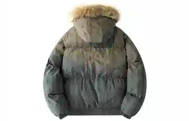 PAEFA Vintage Tie-Dye Puffer Jacket