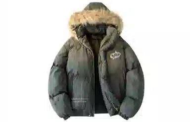 PAEFA Vintage Tie-Dye Puffer Jacket