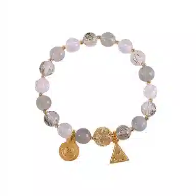 子婳 前程似锦时来运转招财霸气贵發三合局生肖 新中式复古民族风精致时尚轻奢贵气百搭手饰 多色水晶 手串 女款