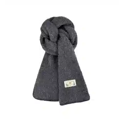 恩僾德 高级氛围感软糯缝边针织加厚保暖显白 聚酯纤维 绒线围巾 男女同款情侣款