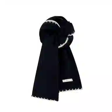 恩僾德 小香风保暖高级百搭高颜值小众 聚酯纤维 绒线围巾 男女同款情侣款