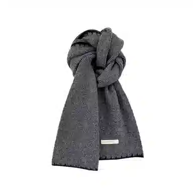 恩僾德 小香风保暖高级百搭高颜值小众 聚酯纤维 绒线围巾 男女同款情侣款