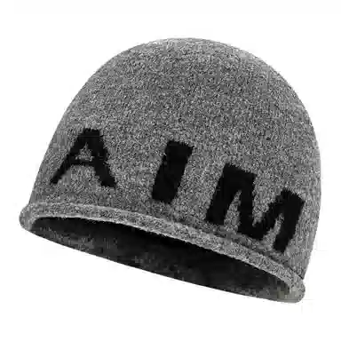 艾佳微 暖心韩系大头围保暖护耳套头针织 腈纶 绒线帽 男女同款情侣款