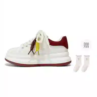 乐乐鱼 运动休闲厚底日常舒适百搭潮流 包裹性耐磨 低帮 板鞋 女