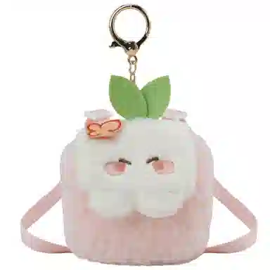 抱竹 桃源深处有人家周边毛绒可爱 涤纶（聚酯纤维） 耳机包 女款