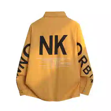 大卫贝肯 美式百搭复古高街大口袋设计日常通勤宽松翻领落肩长袖衬衫 男女同款