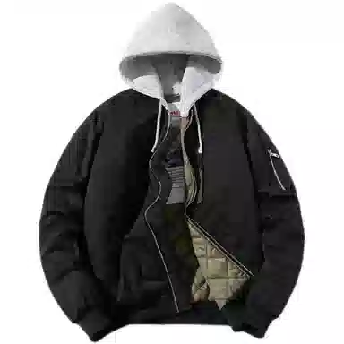 沐诚阳译 棒球服情侣春秋冬季飞行员棉服夹棉男生加厚百搭外套夹克 男女同款