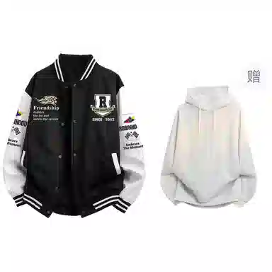 ROBINHOOD Colorblock Baseball Jacket