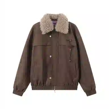 江南先生 流浪者之歌 纯色长袖宽松百搭外套皮衣 男女同款