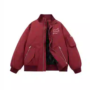 The Simpsons Streetwear Graffiti Embroidered Down Jacket