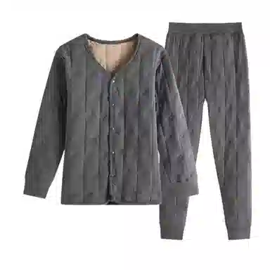 兰缪 儿童校服神器秋冬内搭棉袄棉服加厚内穿羊毛填充抗寒细绒亲肤舒适保暖套装 男女同款