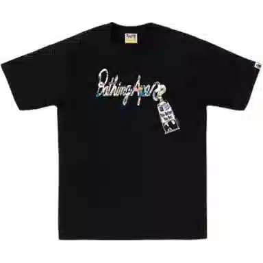 A BATHING APE FW25 ART CAMO logoT