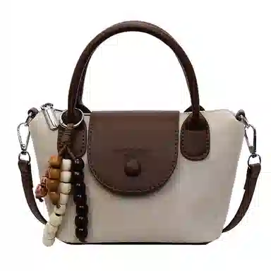 凡思曼 高级感小众设计感百搭洋气上班复古饺子包 麂皮绒 手提包 女款 多色