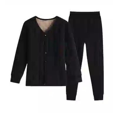 兰缪 儿童校服神器秋冬内搭棉袄棉服加厚内穿羊毛填充抗寒细绒亲肤舒适保暖套装 男女同款