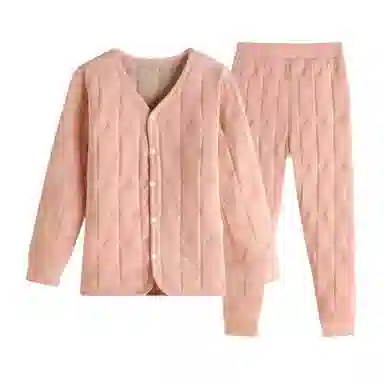 兰缪 儿童校服神器秋冬内搭棉袄棉服加厚内穿羊毛填充抗寒细绒亲肤舒适保暖套装 男女同款