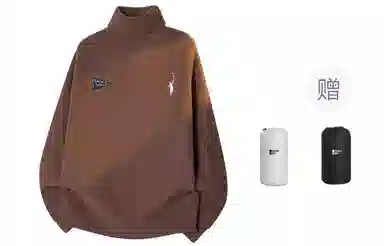 CHARLIE GOLF Basic Logo Turtleneck Sweater