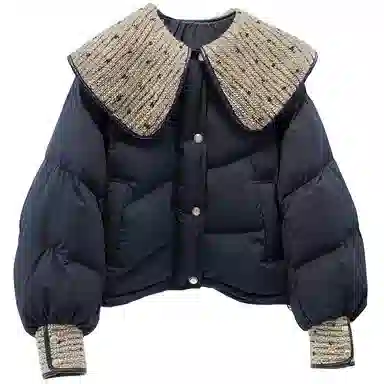 Cypress 90 White Duck Down Beaded Coat