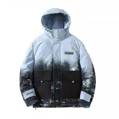 FORHUG Basic Functional Colorblock Down Jacket