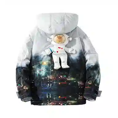 FORHUG Basic Functional Colorblock Down Jacket